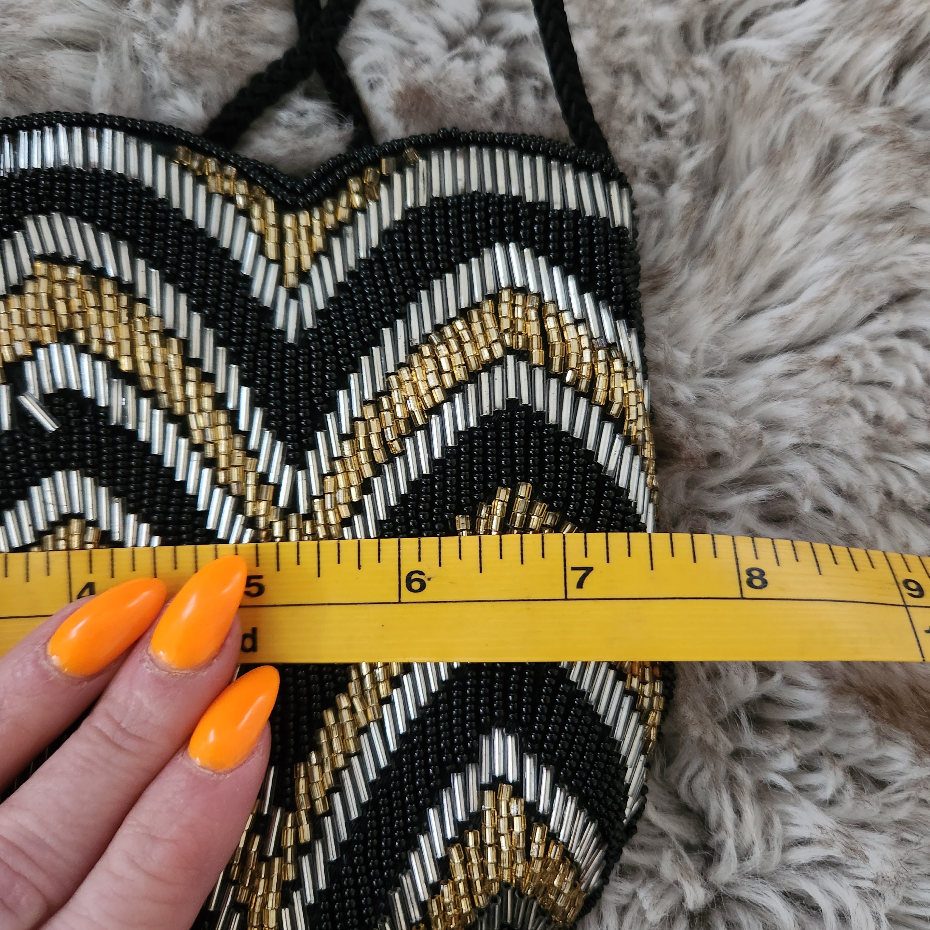 33 East Vintage Beaded Striped Crossbody Bag  Vintage Vibes Boutique   