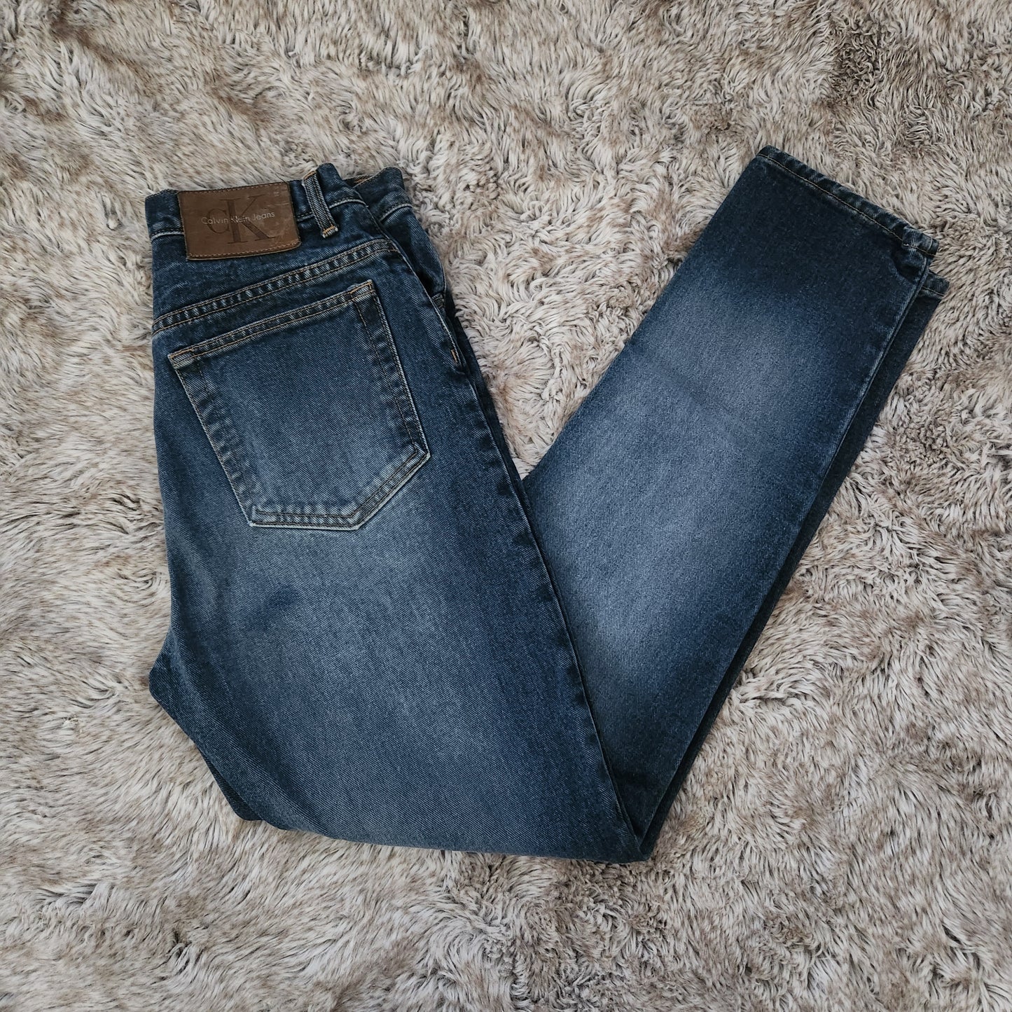 Calvin Klein Jeans Vintage High Rise Straight Leg Mom Jeans Size 10  Vintage Vibes Boutique   