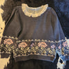 Sweater Loft New York Vintage Lace Trim Sweater Size Medium