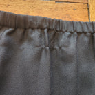 Leslie Fay Collections Vintage Pleated Midi Black Elastic Waistband Skirt Size 8  Vintage Vibes Boutique   