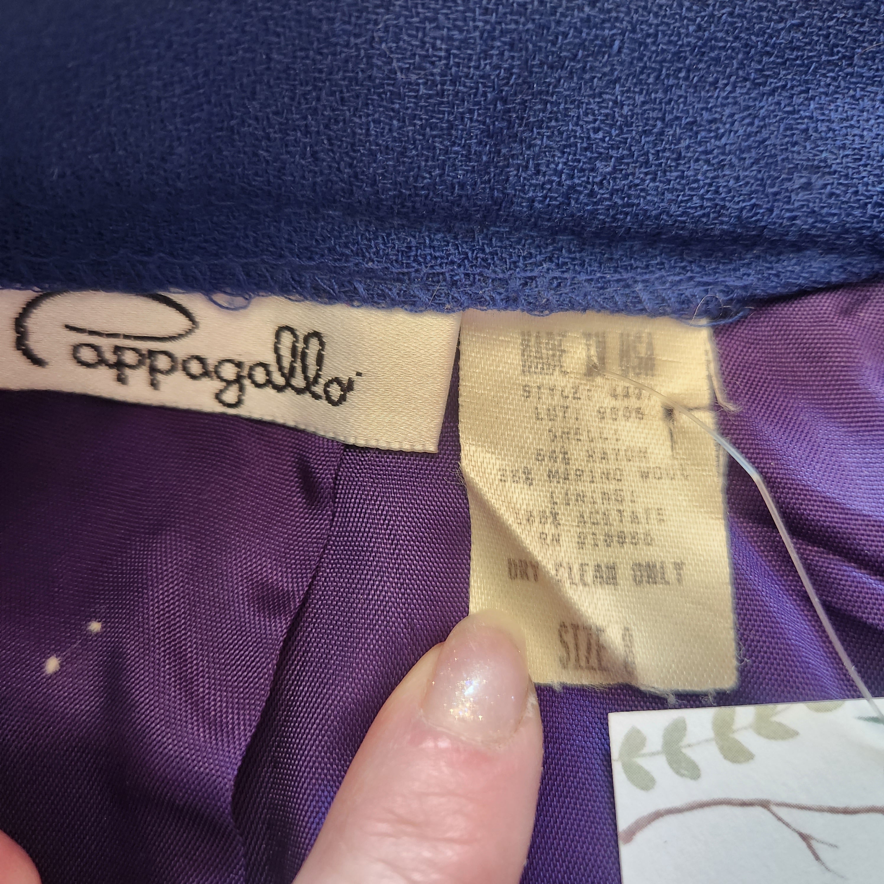 Pappagallo Vintage Cobalt Blue Wool Pencil Skirt Size 8  Vintage Vibes Boutique   