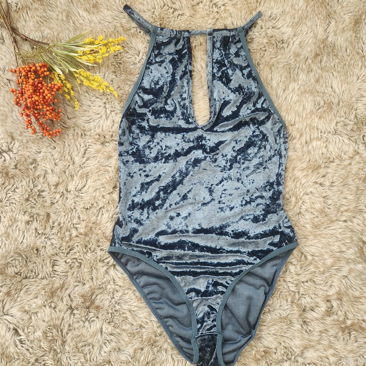 Torie Velvet Bodysuit  Revolte   