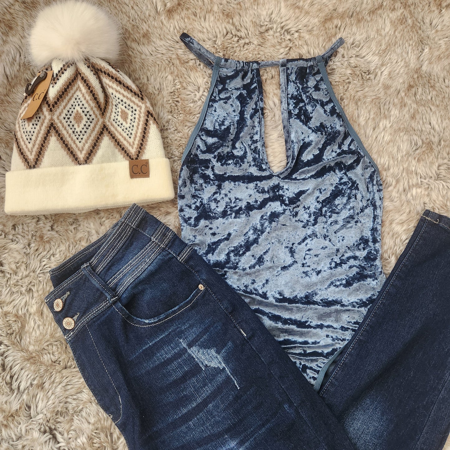 Torie Velvet Bodysuit  Revolte   