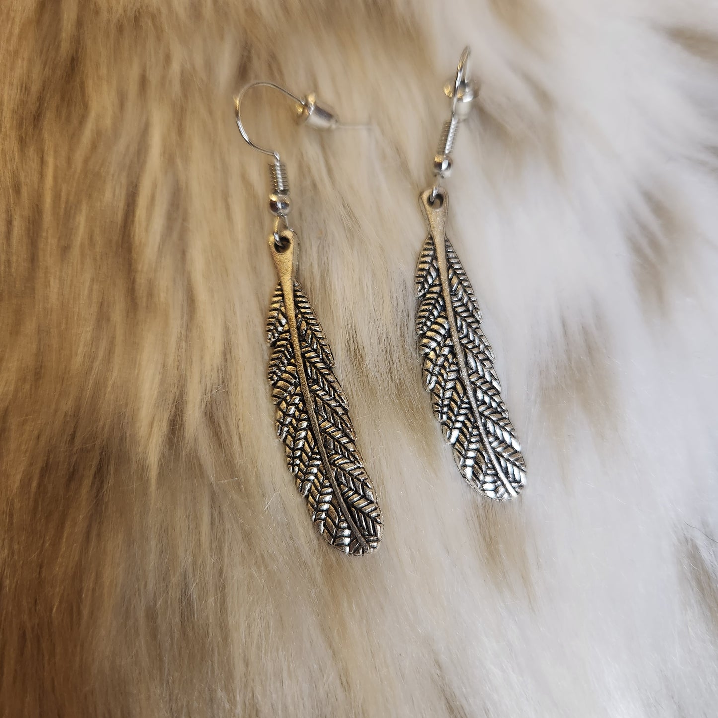 Feather Earrings  Vintage Vibes Boutique   