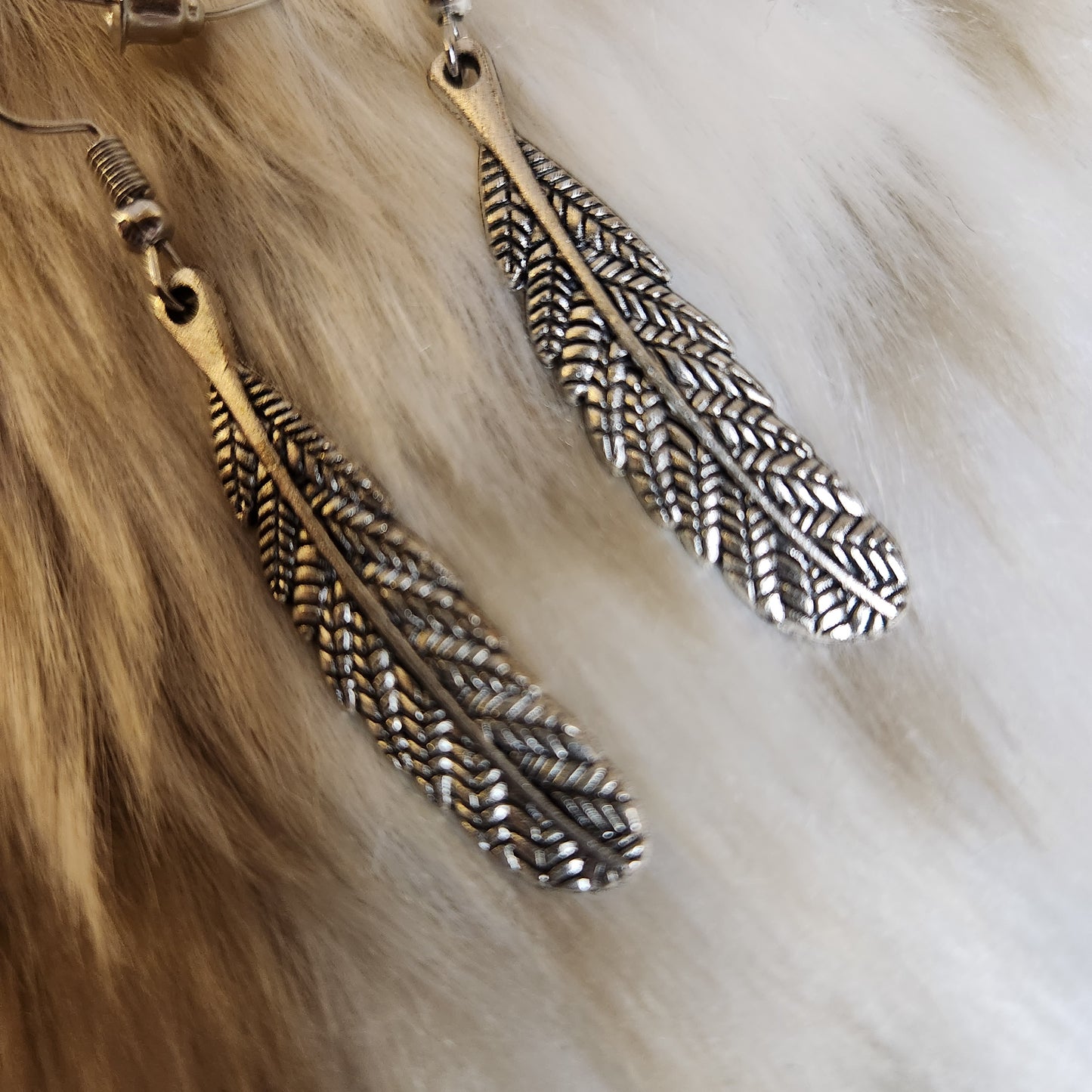 Feather Earrings  Vintage Vibes Boutique   