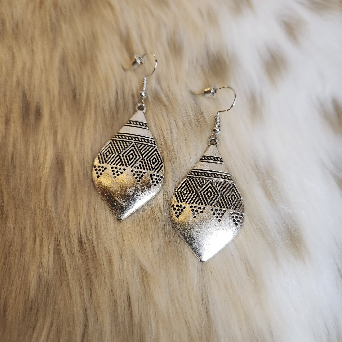 Tribal Teardrop Earrings  Vintage Vibes Boutique   