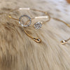 Rhinestone Ring Bangle Set  Vintage Vibes Boutique   