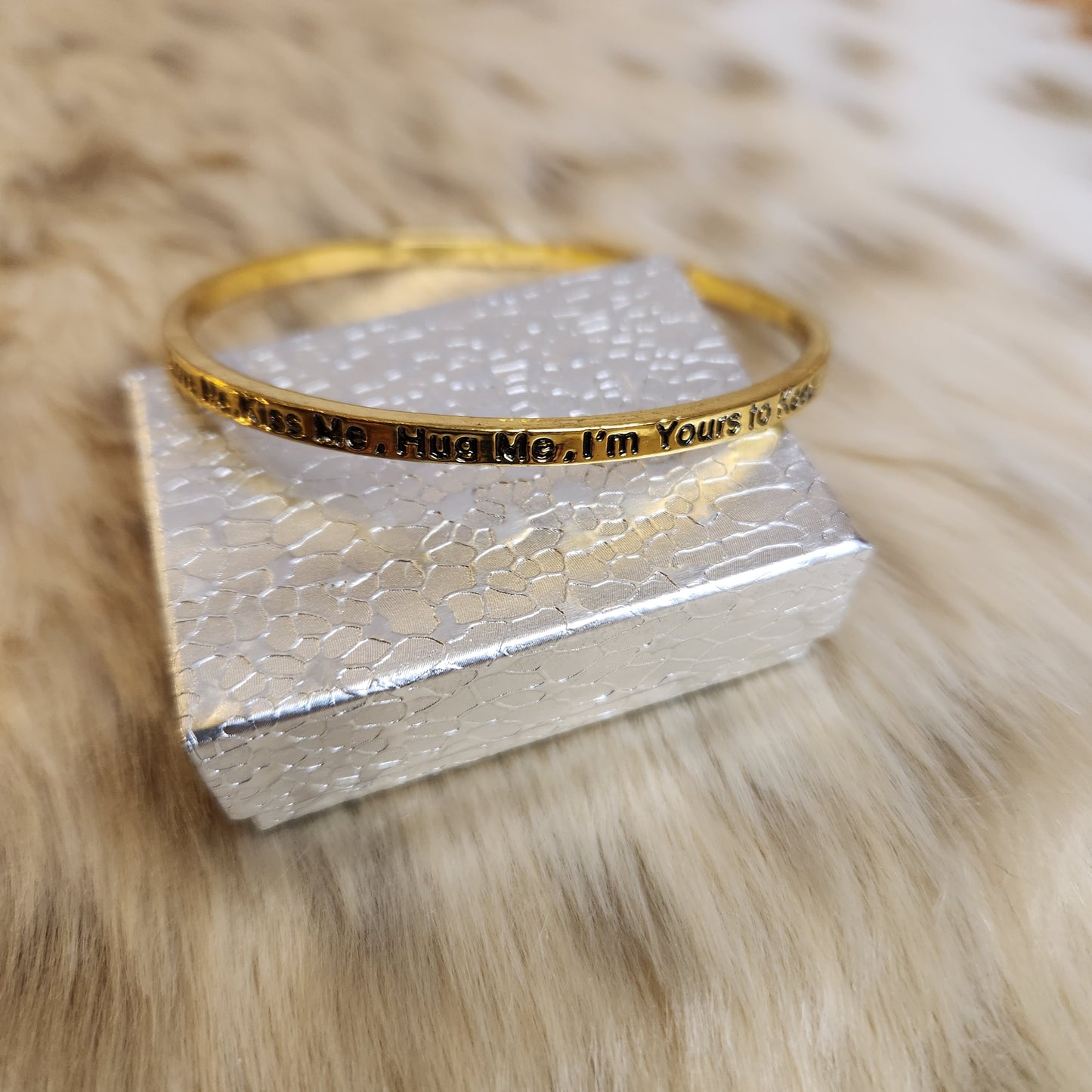 I'm Yours Engraved Bracelet  Vintage Vibes Boutique   