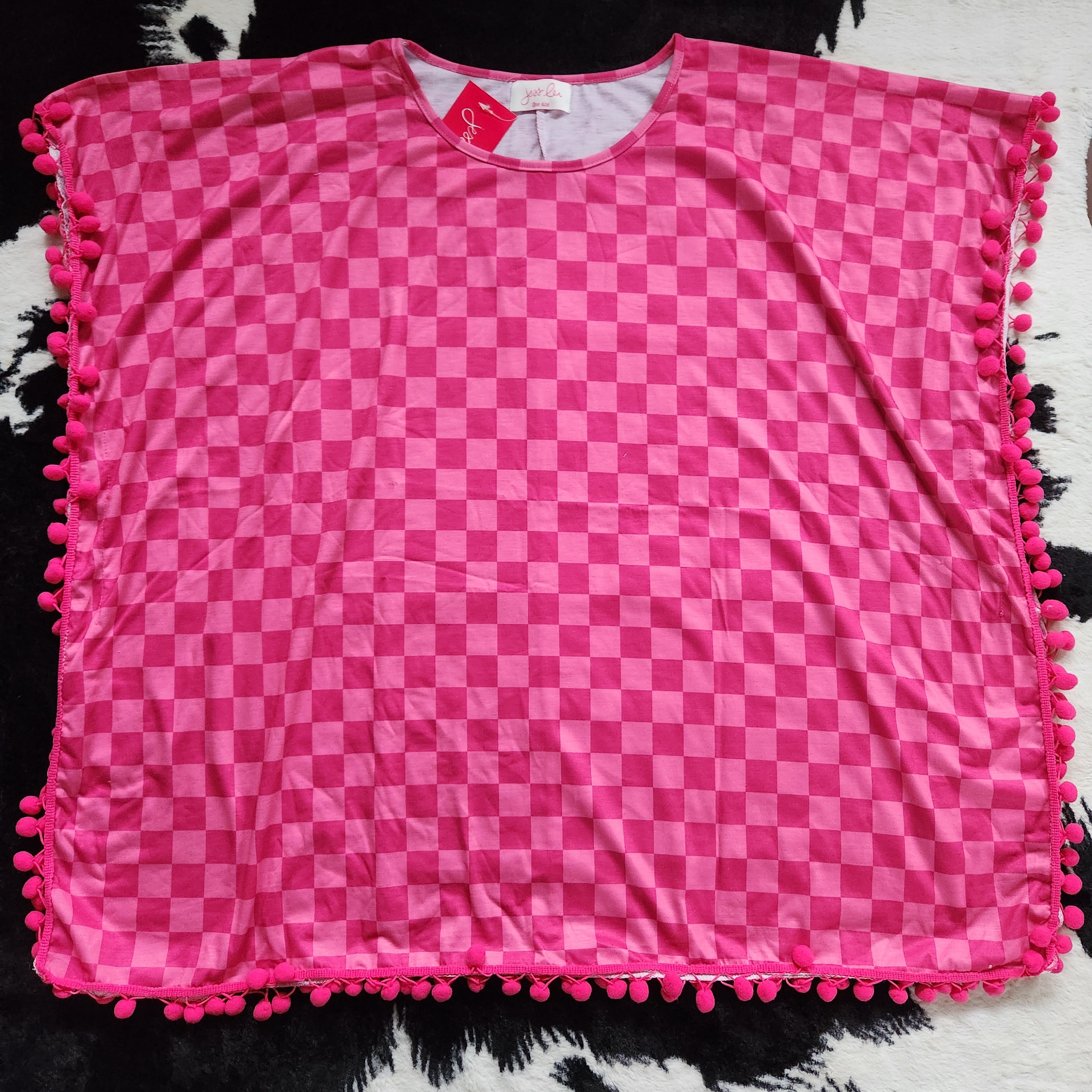 Camilla Checked Out Swimsuit Cover-up  Jess Lea   