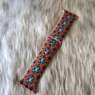 Western Apple Watch Bands Watchband Vintage Vibes Boutique Orange Aztec