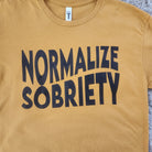 Normalize Sobriety Crop Top Graphic Tee Vintage Vibes Boutique