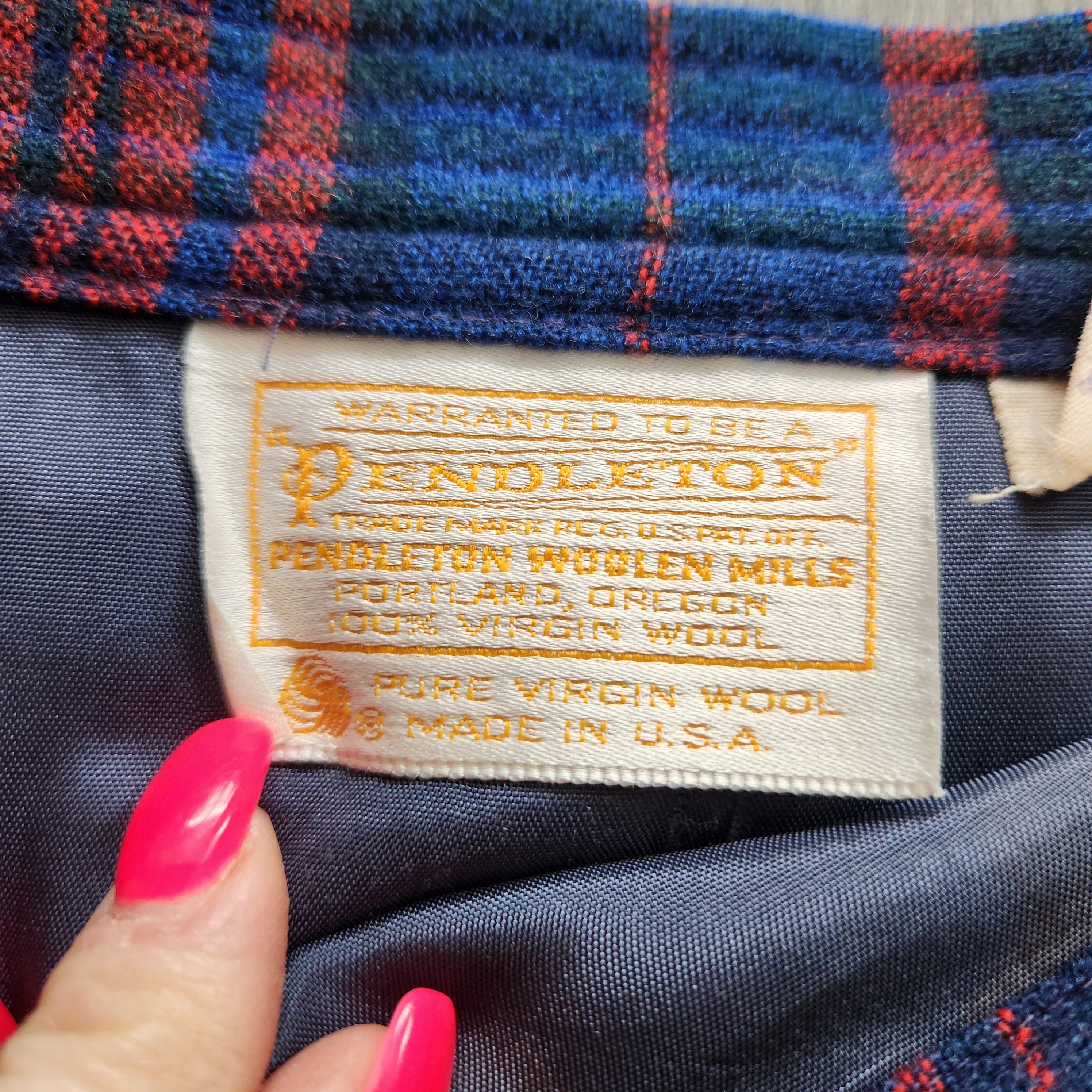 Pendleton Plaid Skirt Vintage Vibes Boutique