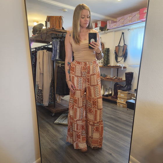 Tayler Patchwork Pants Vintage Vibes Boutique