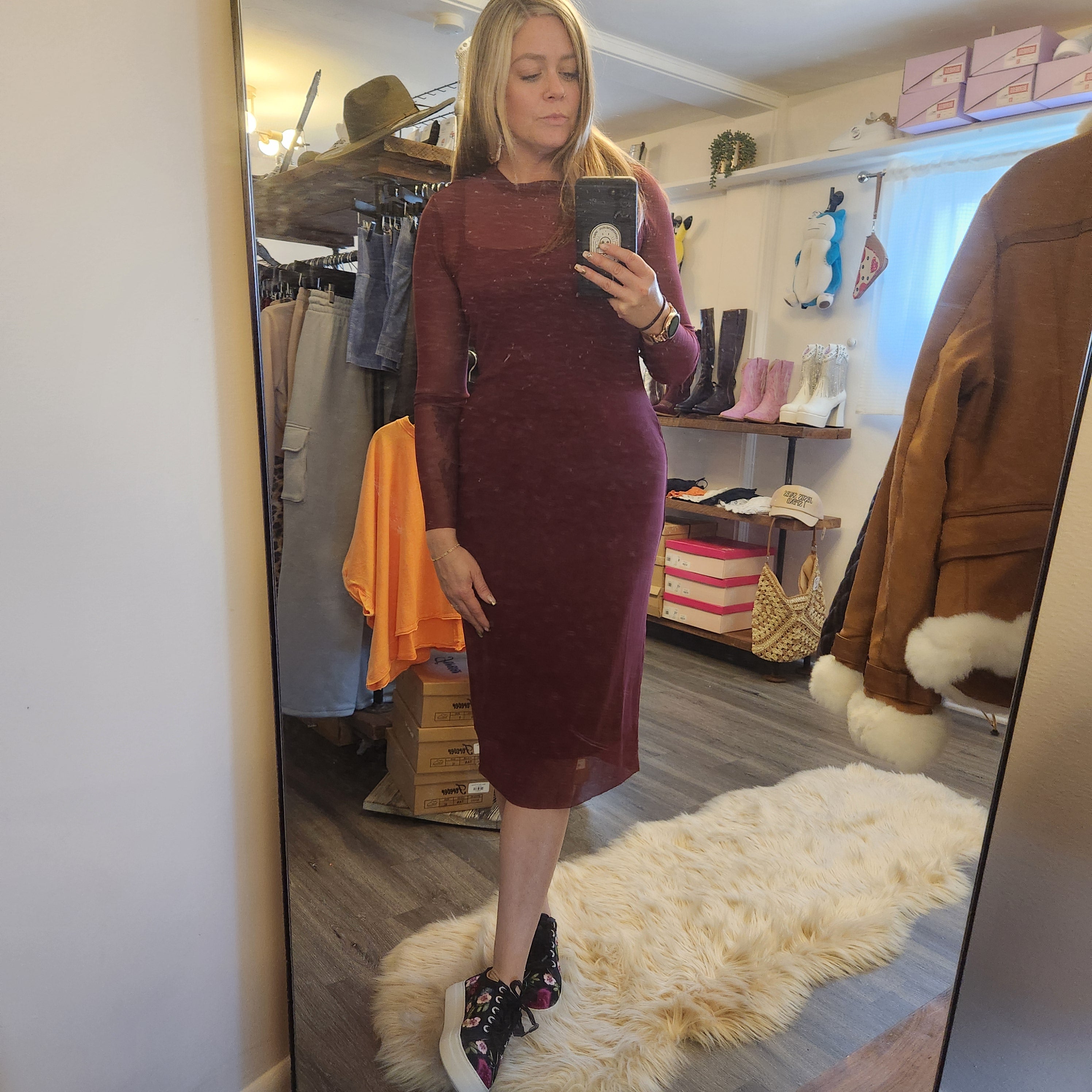 Hailee Dress Midi Dress Steve Madden