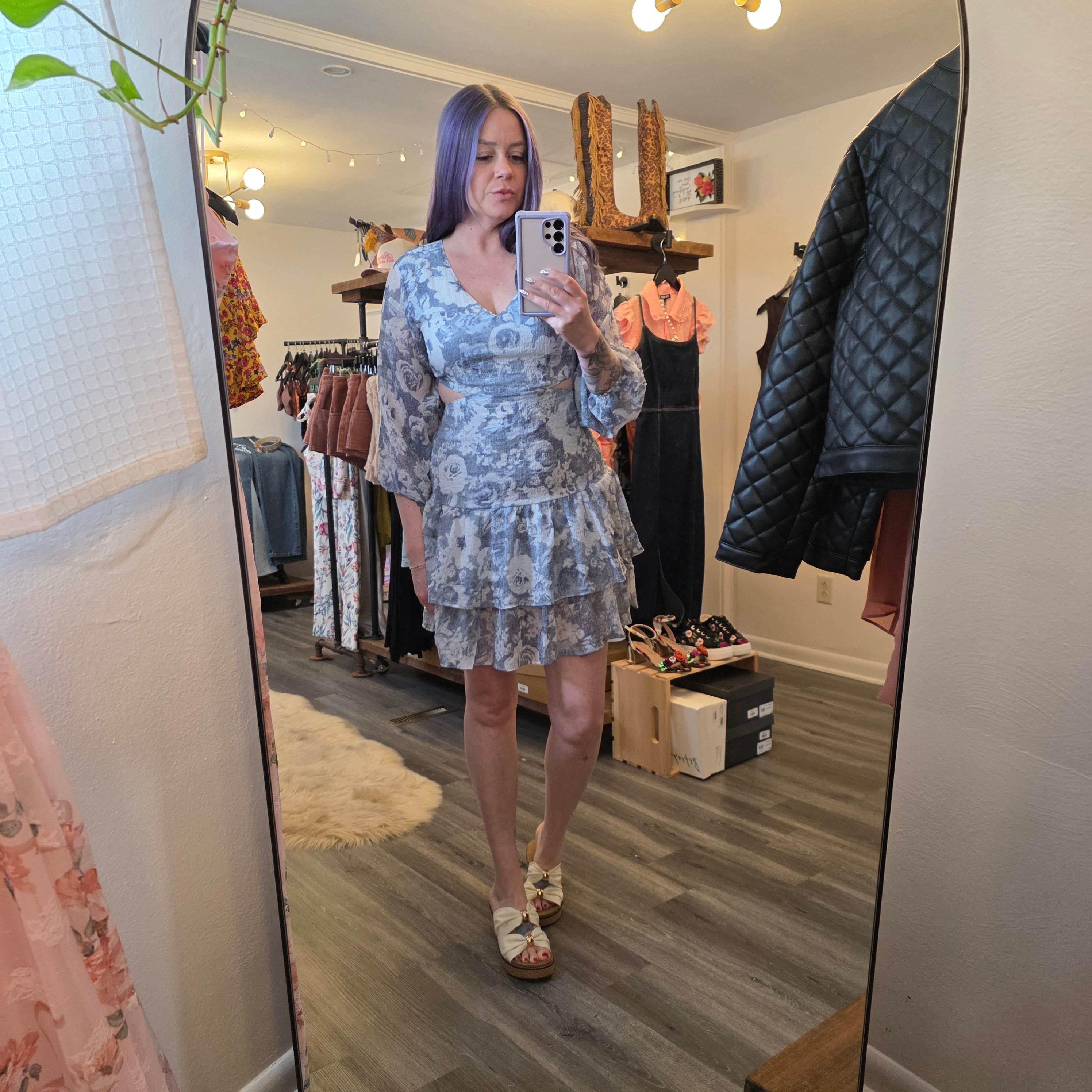 June Dress Mini Dress Blue B
