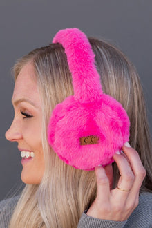  Hot Pink Ear Muffs CC