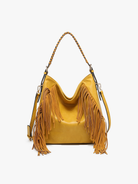 Gold Rush Tote Shoulder Bag Jen & Co. Mustard
