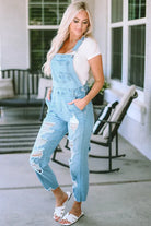 Distressed Denim Overalls  Vintage Vibes Boutique   