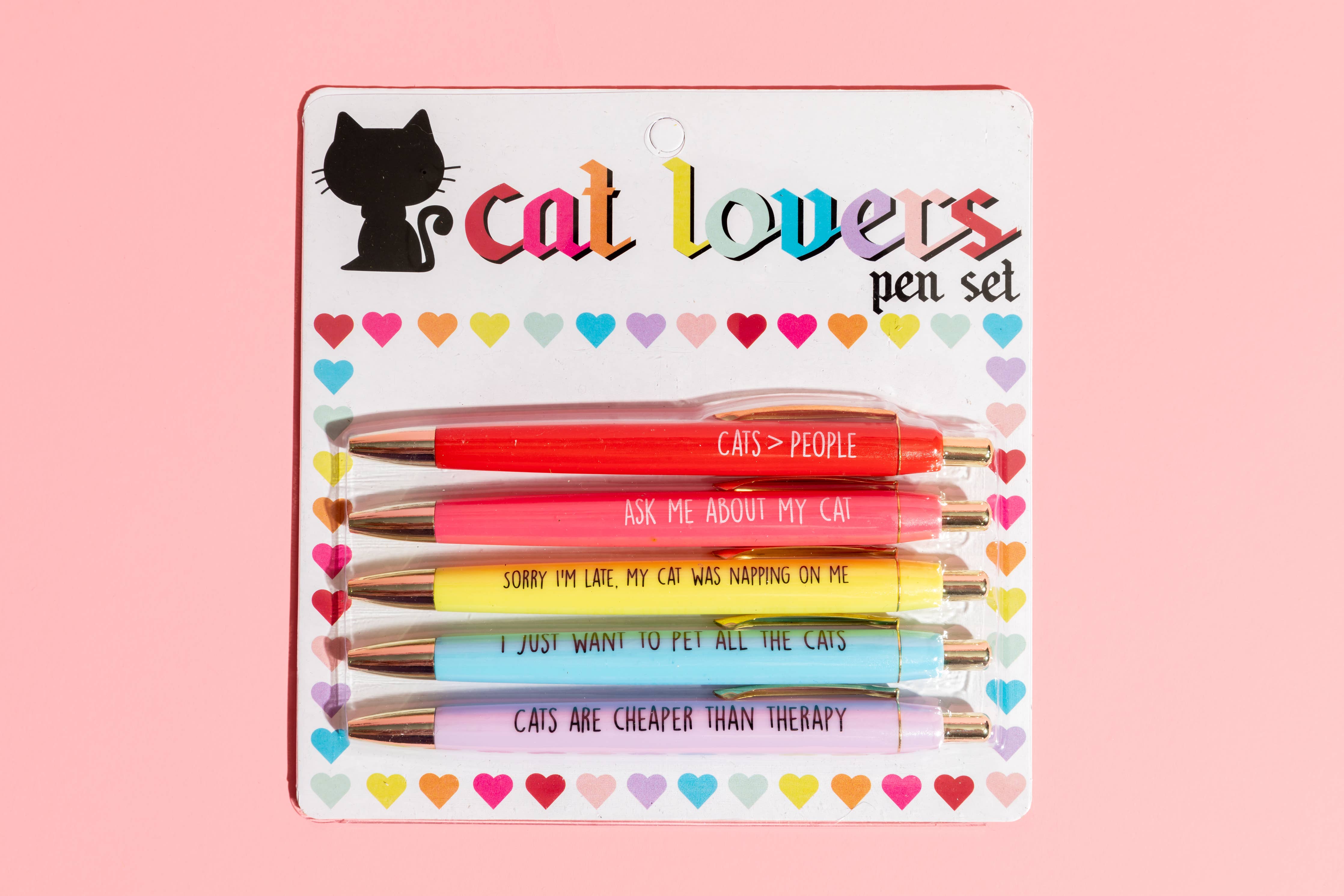Cat Lovers Pen Set Giftables FUN CLUB