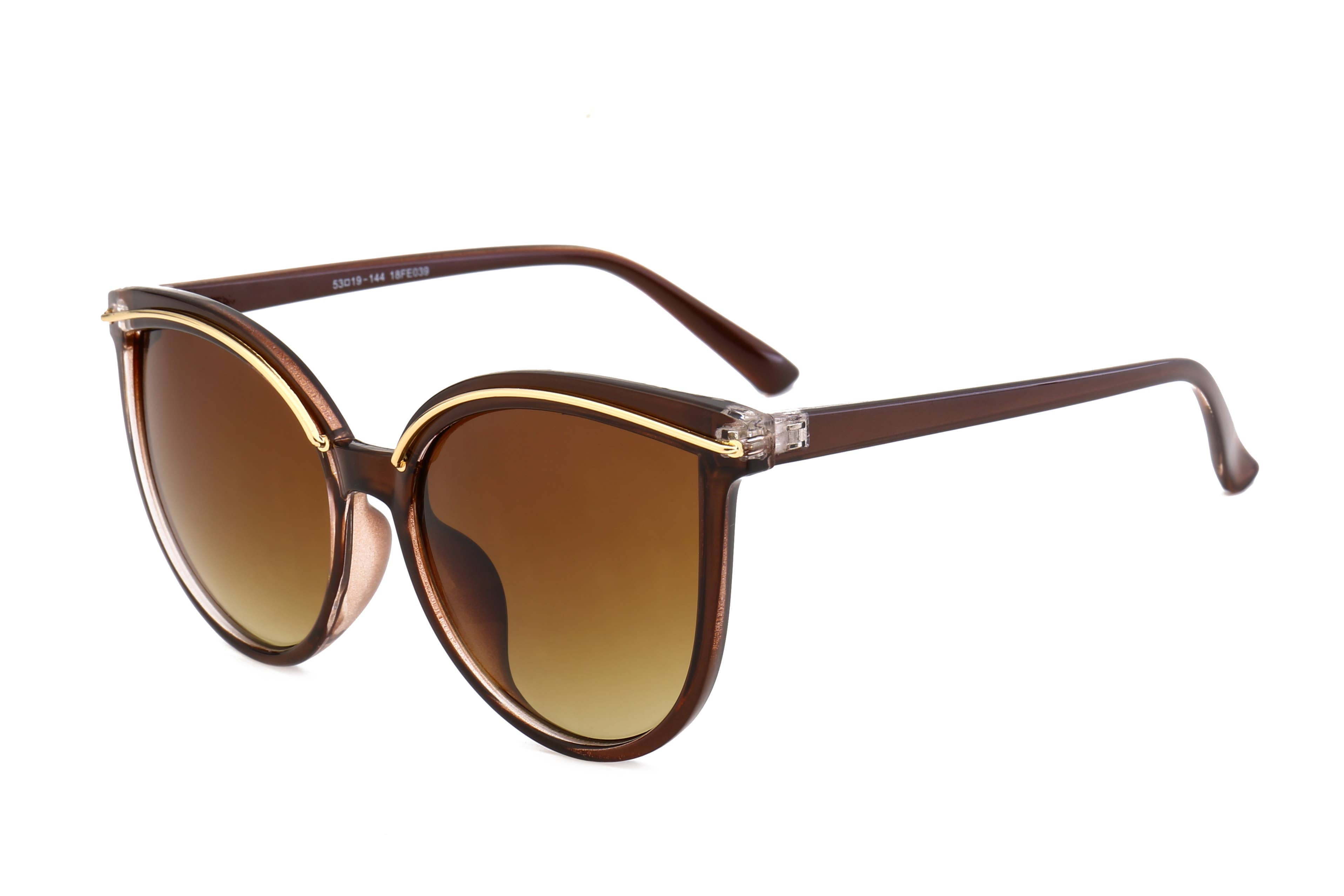 Gold Band Sunglasses Sunglasses Trio Trading Brown
