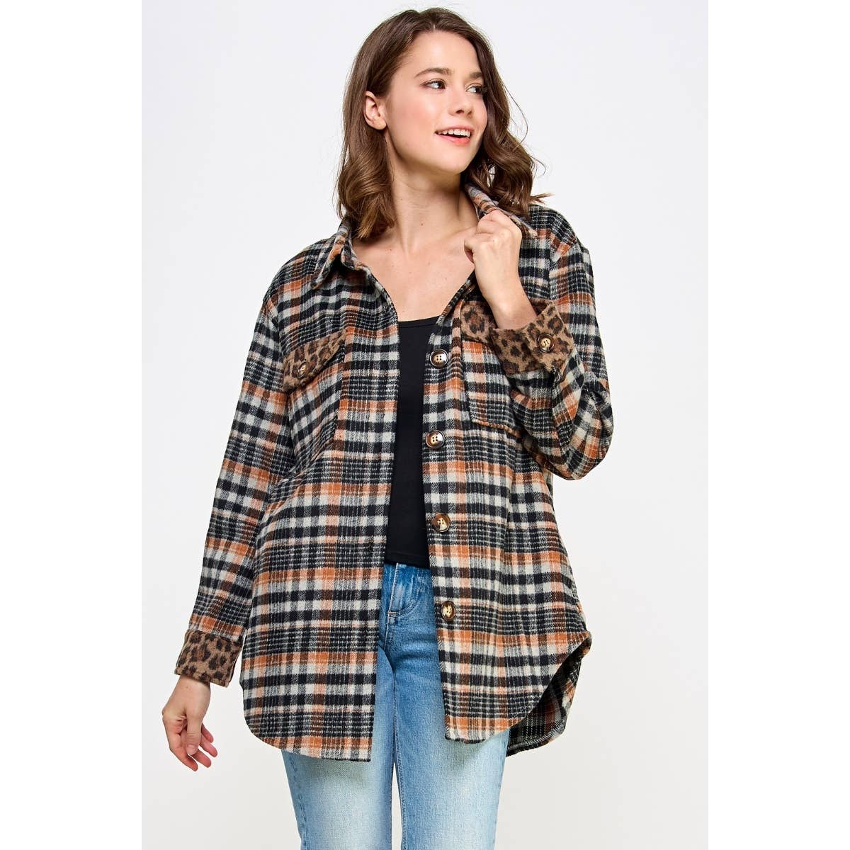 Cider & Spots Shacket Jacket Veveret