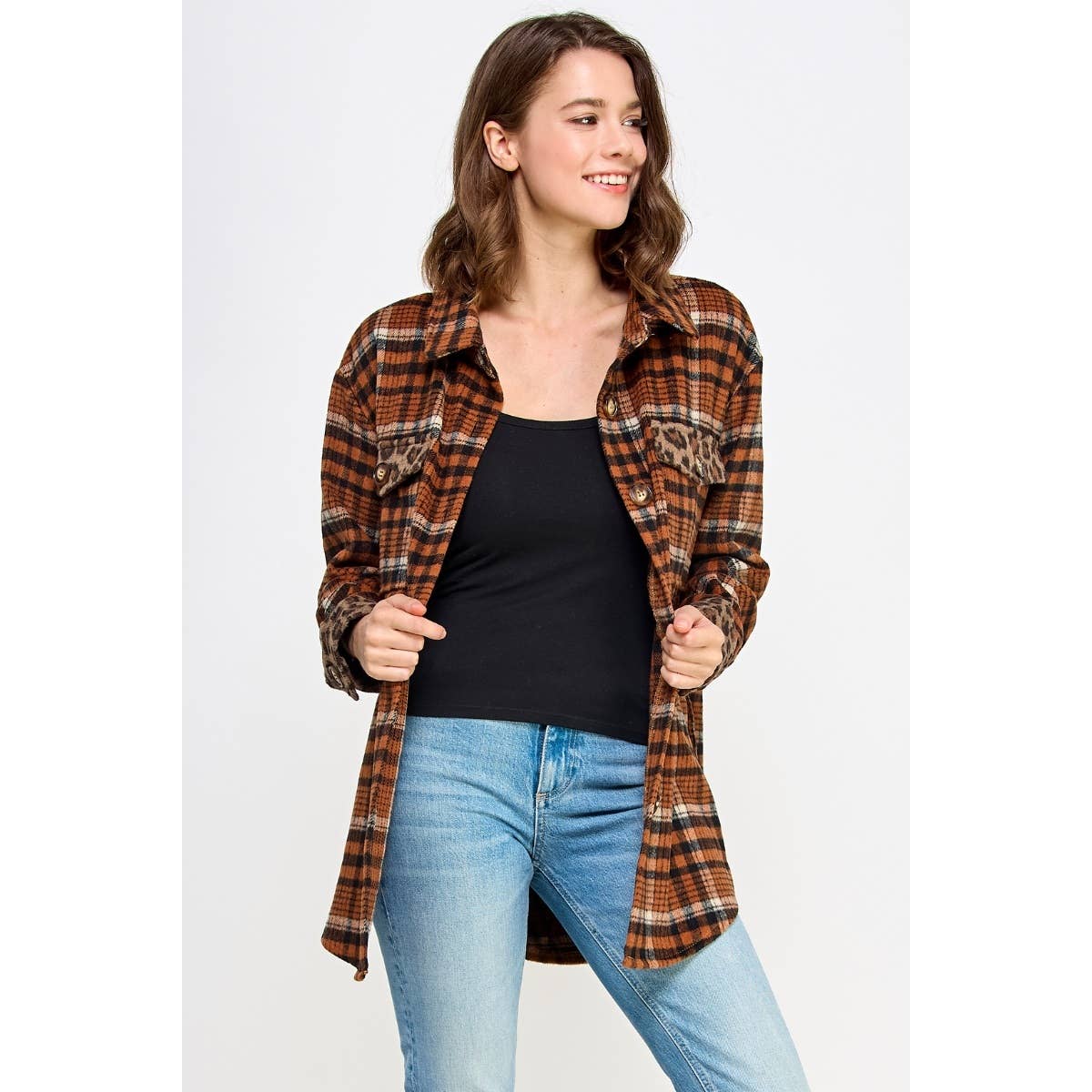 Cider & Spots Shacket Jacket Veveret