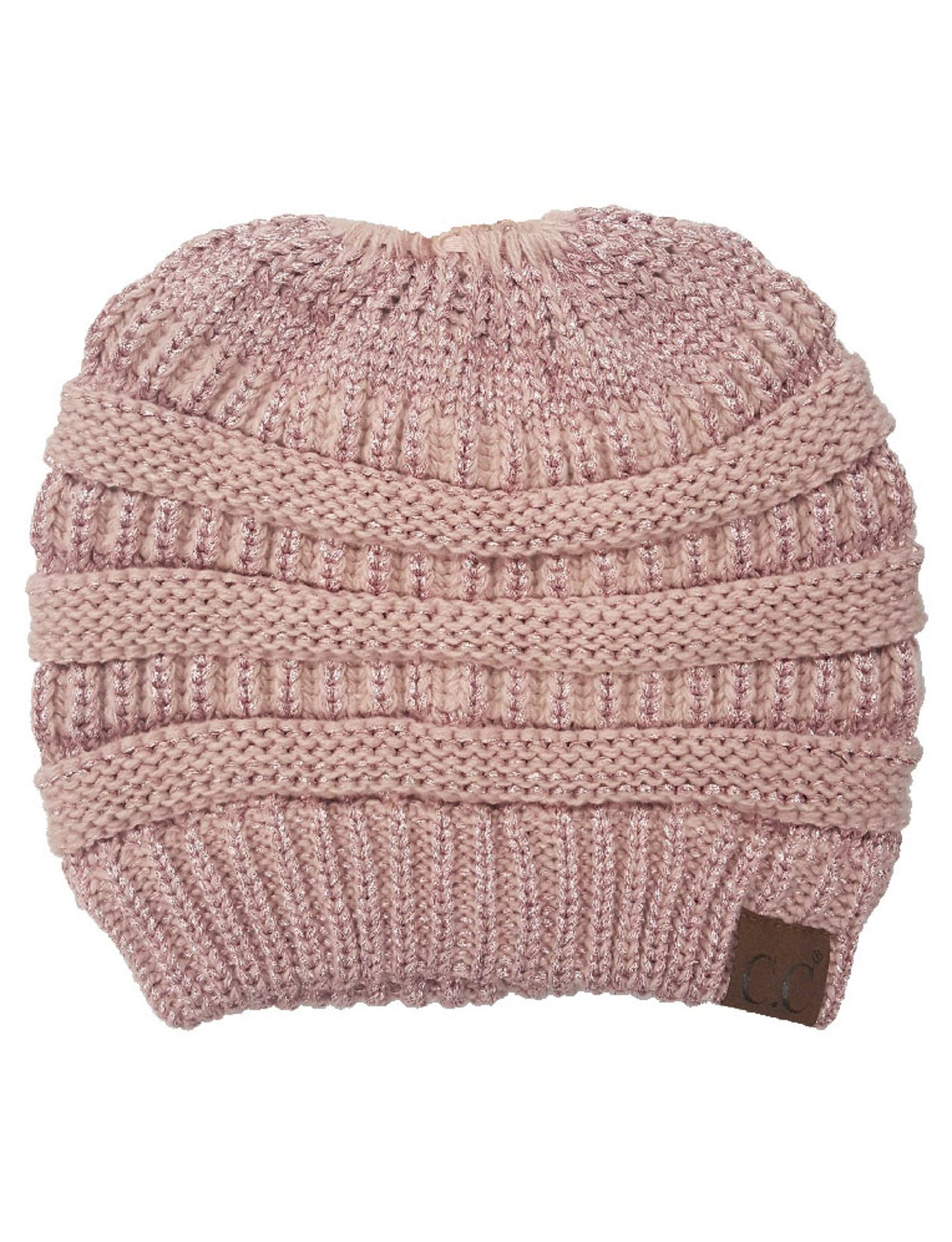 CC Bun Metallic Beanie CC Metallic Rose