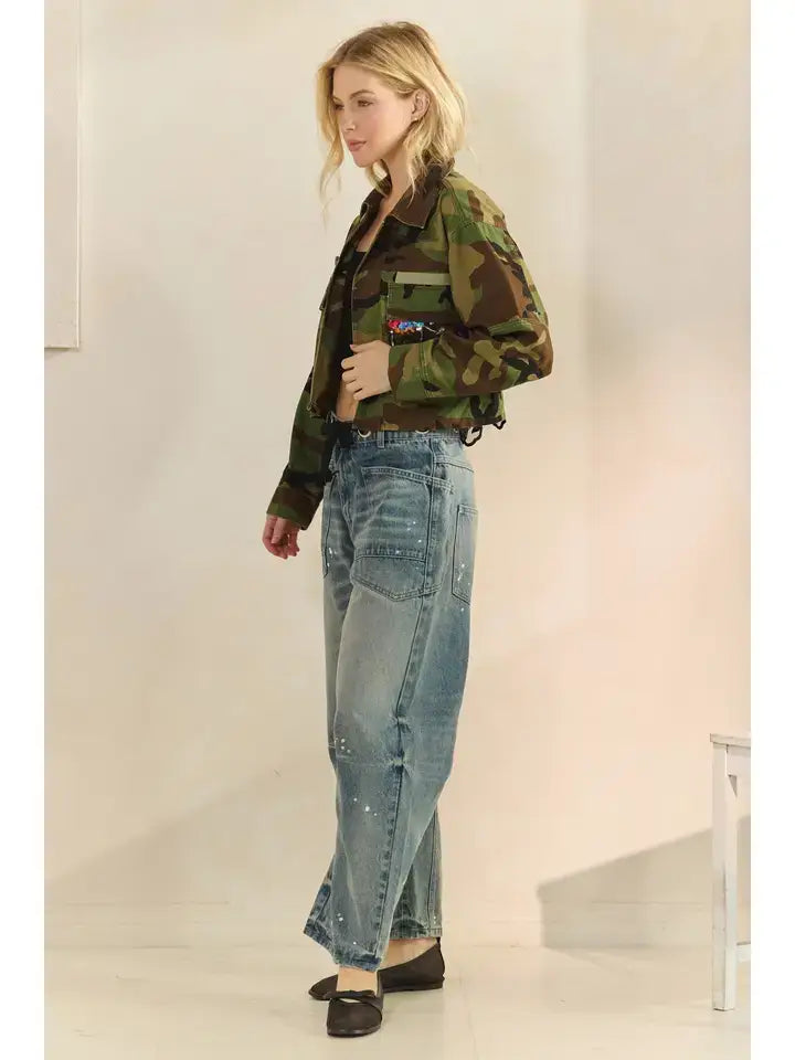Wildflower Recon Shacket Jacket Veveret