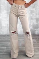 Wide Leg Khakis  Vintage Vibes Boutique   