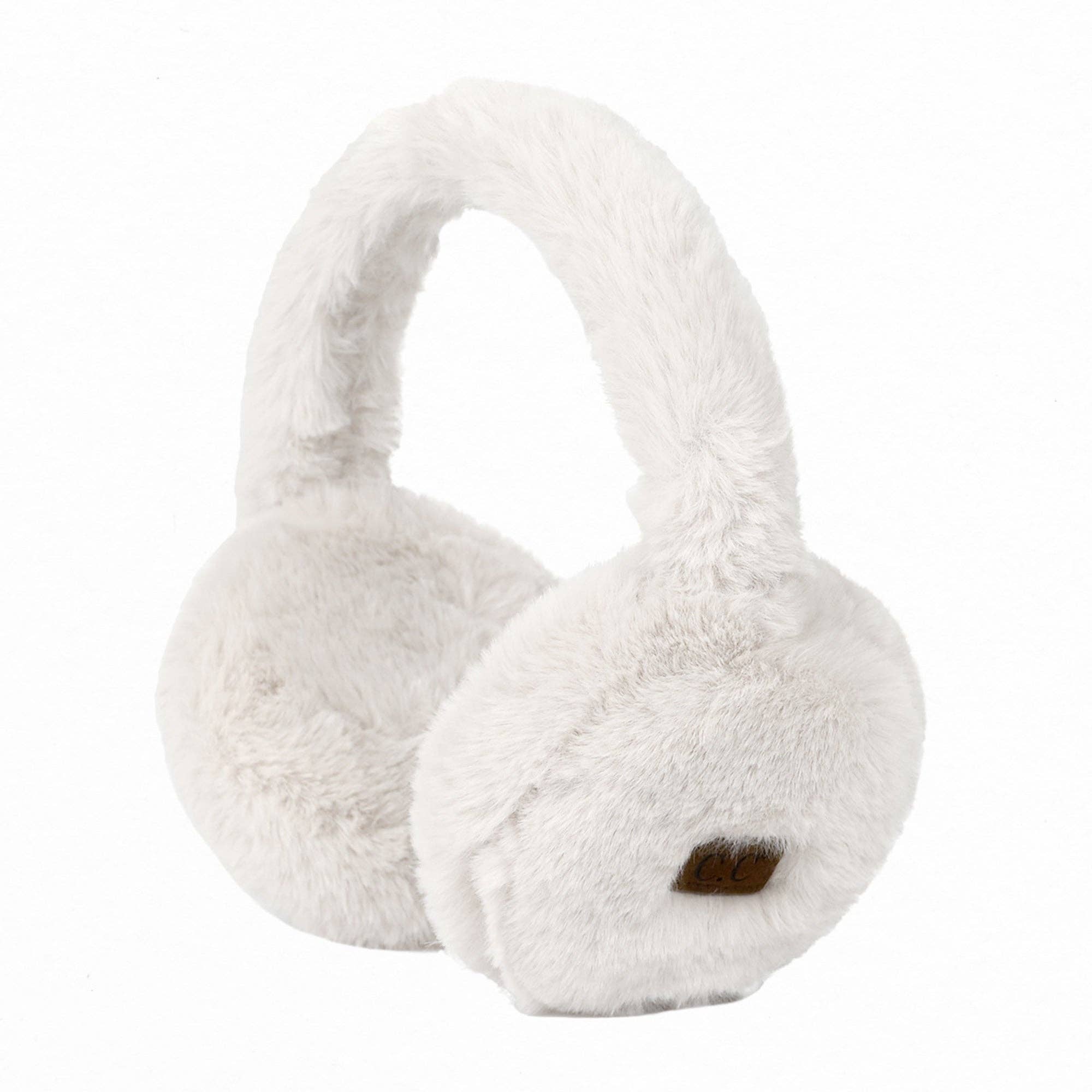 CC Sherpa Earmuffs Winter Hat CC Ivory