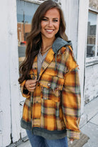 Raw Hem Hooded Shacket  Vintage Vibes Boutique   