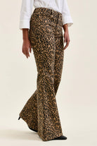 Stevie Leopard Jeans Flare Jeans Judy Blue Jeans