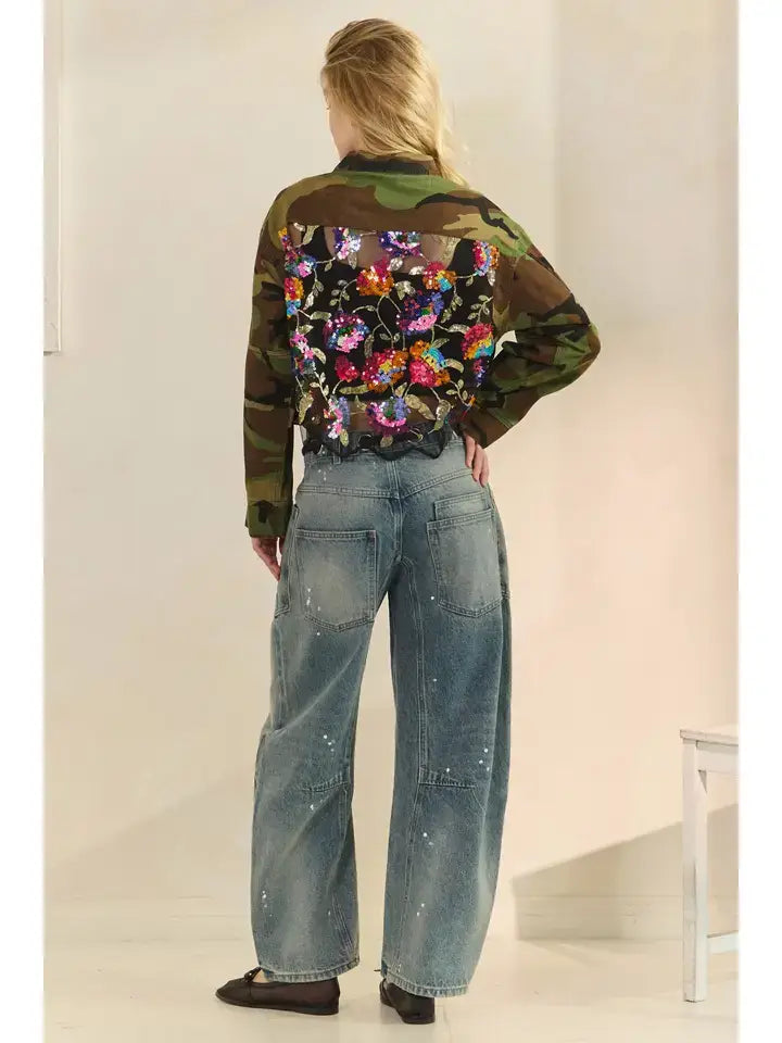 Wildflower Recon Shacket Jacket Veveret