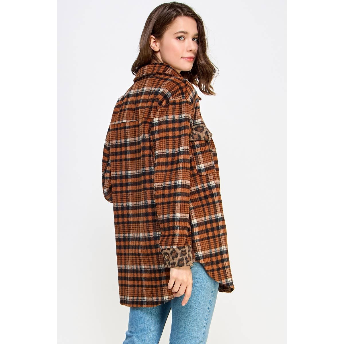 Cider & Spots Shacket Jacket Veveret
