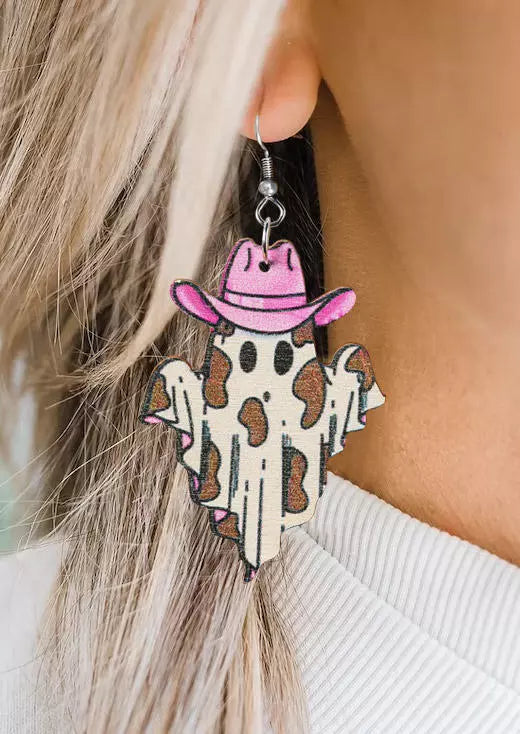 Cowboy Ghost Earrings  Vintage Vibes Boutique   