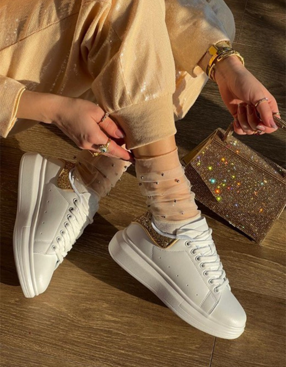 January Glitter Sneakers Sneakers Vintage Vibes Boutique