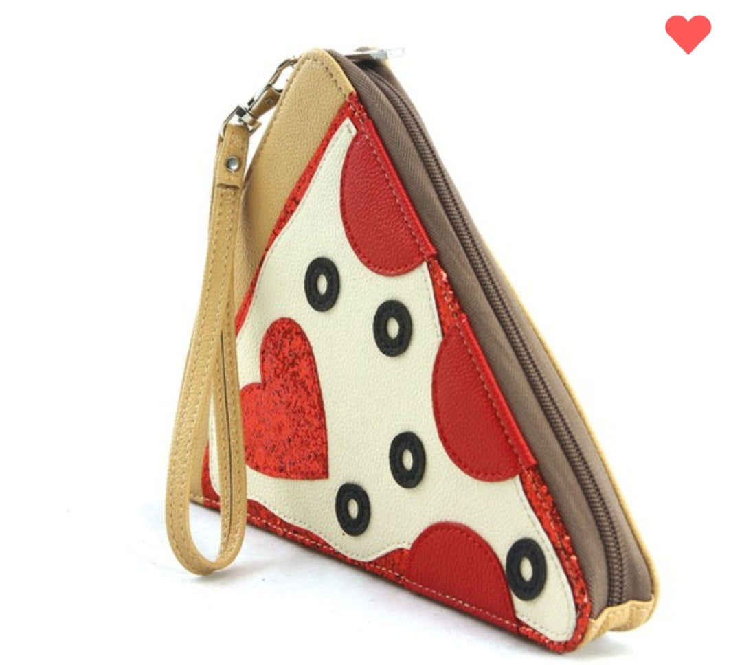 Pizza is Life Wristlet Novelty Bag Vintage Vibes Boutique