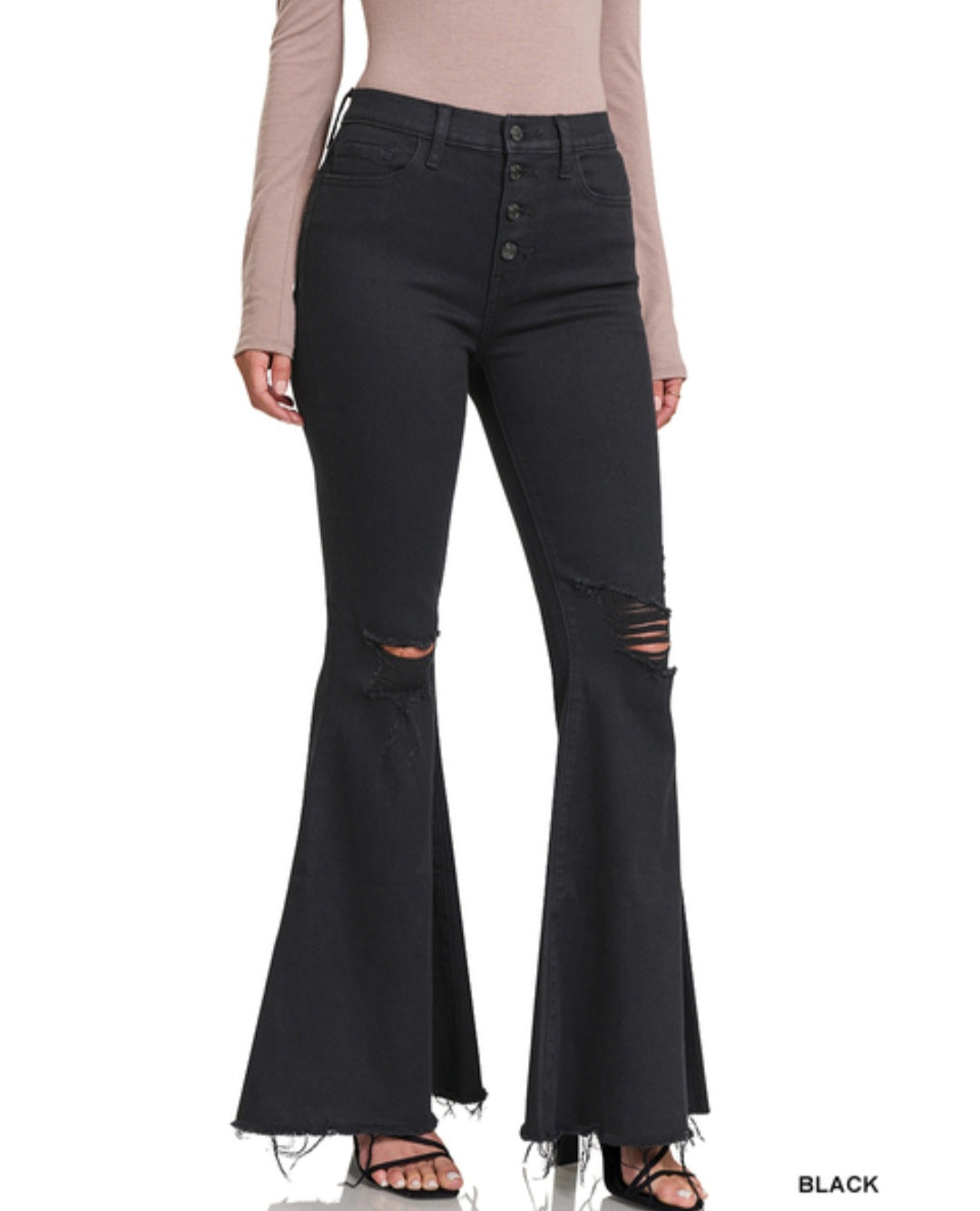 Lainey Flares Flare Jeans Zenana