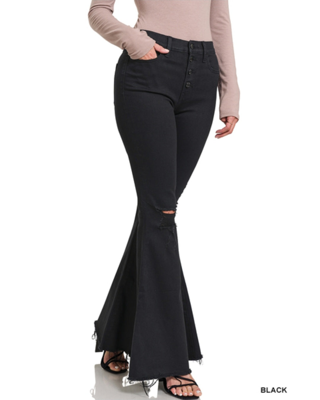 Lainey Flares Flare Jeans Zenana