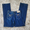 70s Faded Glory Horseshoe Pocket Jeans Vintage Vibes Boutique