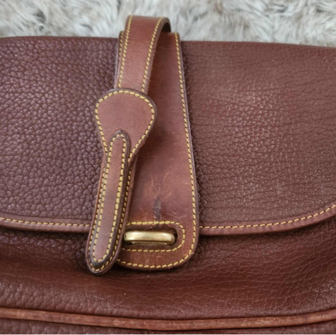 Dooney & Bourke Vintage Brown Leather Crossbody Bag Dooney & Bourke