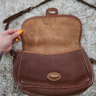 Dooney & Bourke Vintage Brown Leather Crossbody Bag Dooney & Bourke