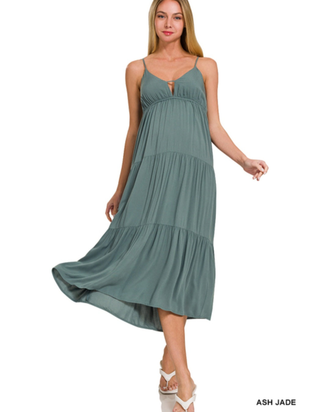  Jacia Midi Dress Zenana