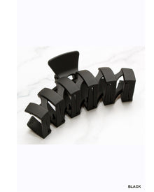  Zig Zag Clip Zenana Black