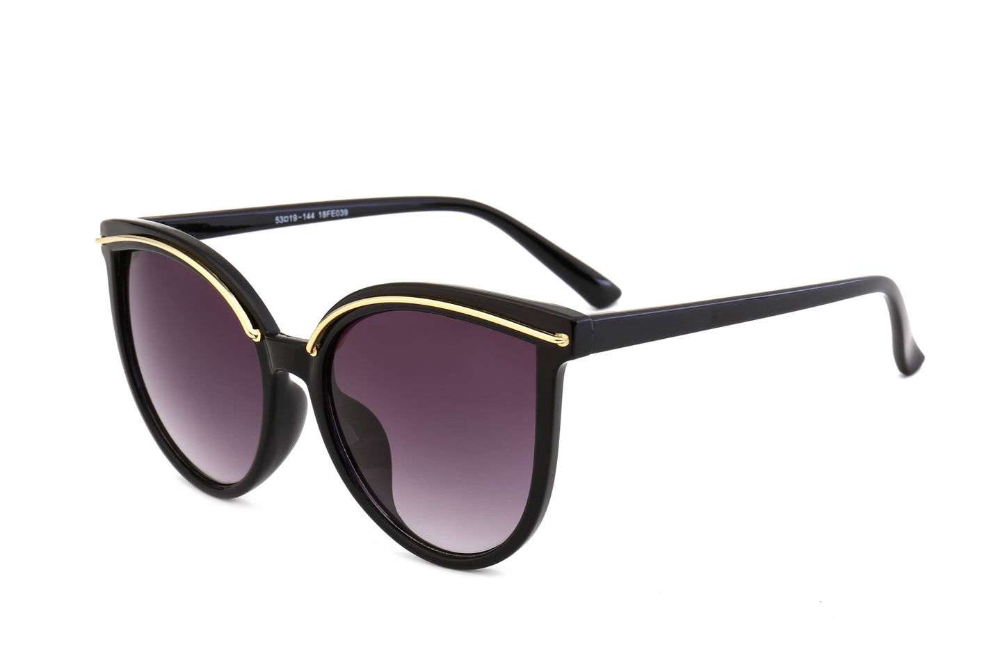 Gold Band Sunglasses Trio Trading Black
