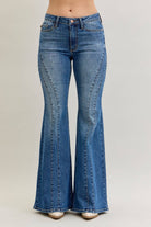 Jaqueline Double Seam Flares Flare Jeans Judy Blue Jeans MD 5(27)