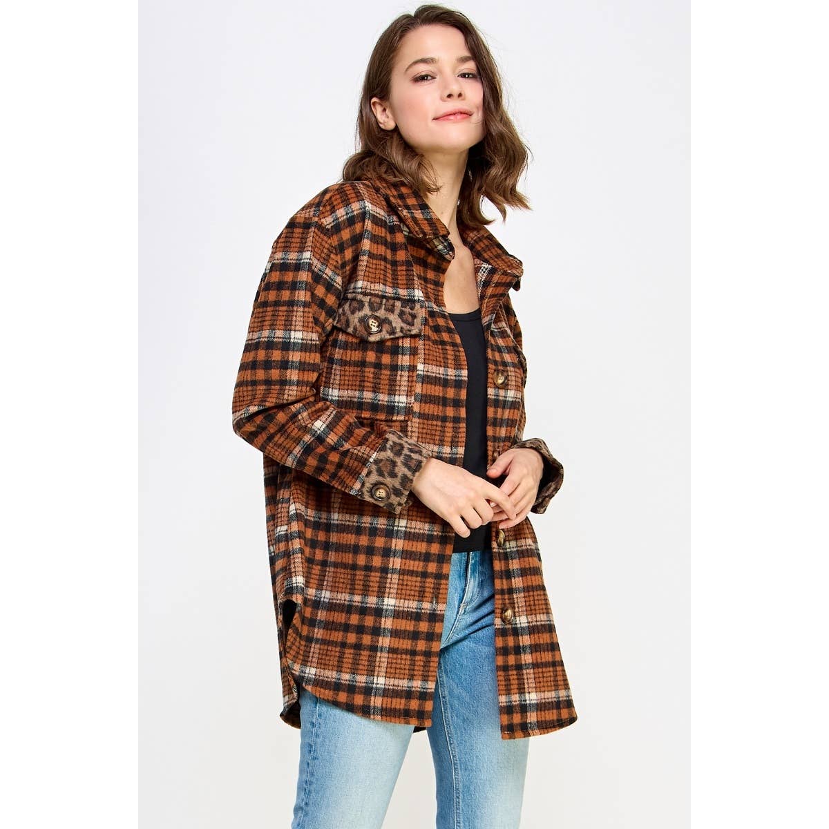 Cider & Spots Shacket Jacket Veveret