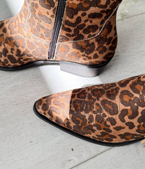 Rodeo Doll Fringe Boots in Leopard Naughty Monkey