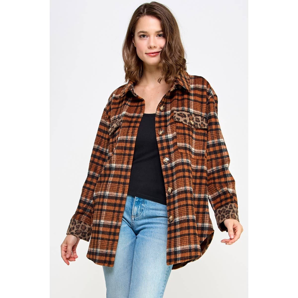 Cider & Spots Shacket Jacket Veveret