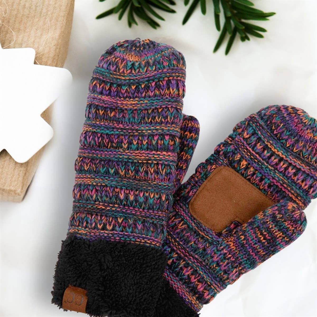 CC Multicolor Mittens Winter Accessories CC